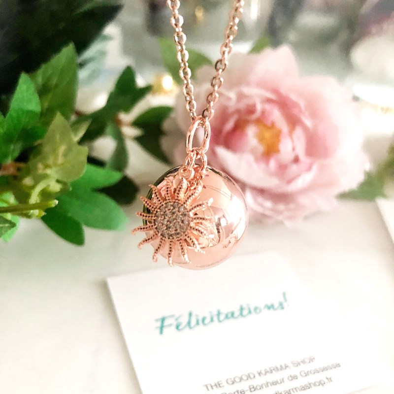 The Good Karma Shop - Bola de grossesse or rose 18k joy