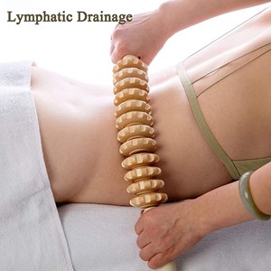 Rouleaux de massage en bois incurvé