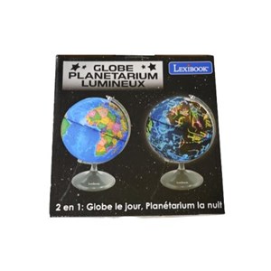 Globe jour et nuit lumineux (français)