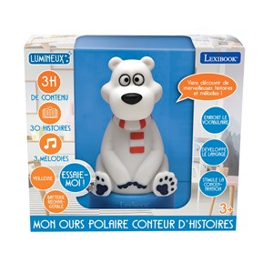 Compteur d’histoires ourson en 3d avec veilleuse (français)