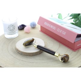 Rouleau de massage en oeil de tigre