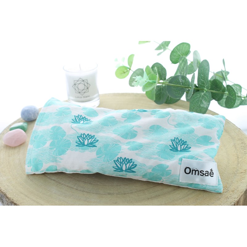 Bandeau relaxant yeux lotus vert