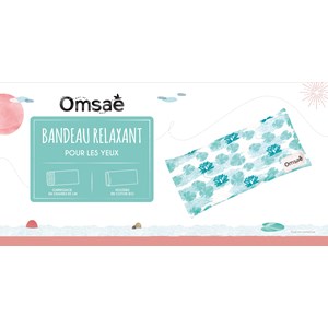 Bandeau relaxant yeux lotus vert