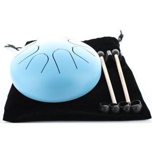 Mini tongue drum bleu diamètre 15 cm