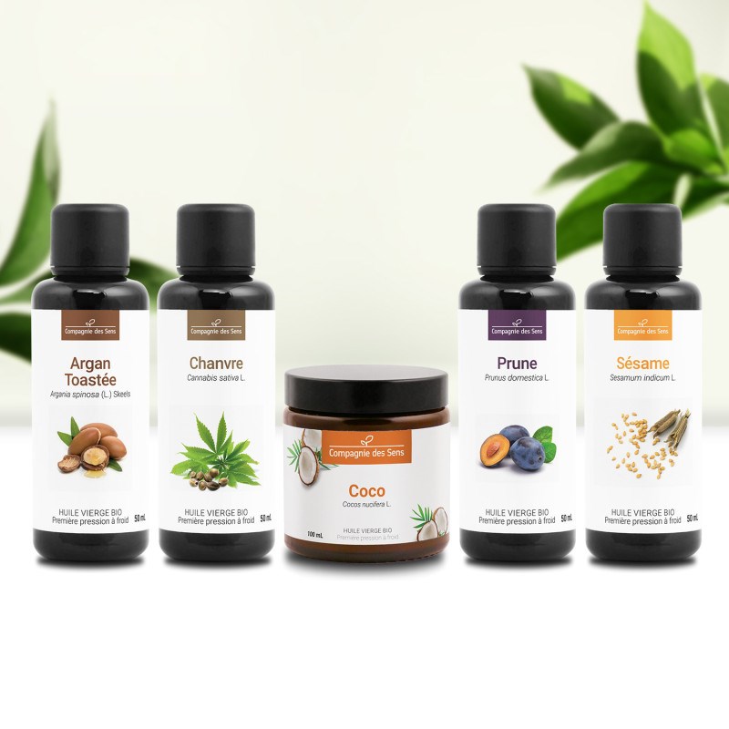 Assortiment cuisine - huiles végétales bio -