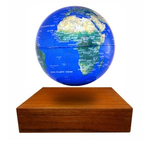 Globe terre lumineux en lévitation pm