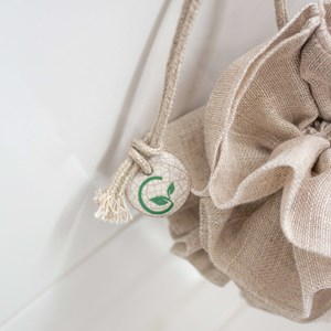 Fleur de douche en lin la pomponette