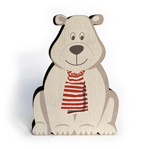 Animaux en bois (jura) oursonne & morse