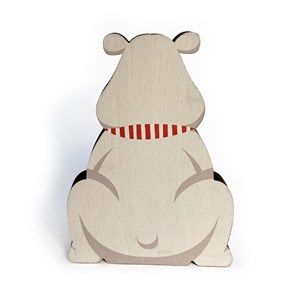 Animaux en bois (jura) oursonne & morse