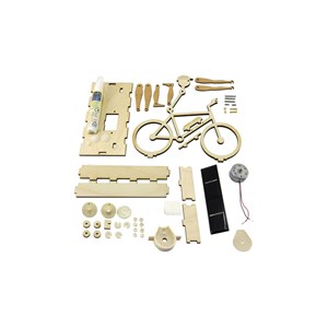 Kit cycliste solaire en bois