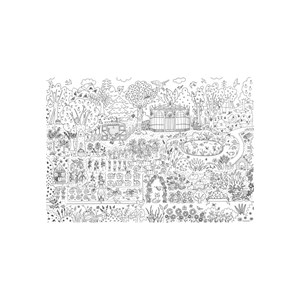 Mes posters à colorier le jardin