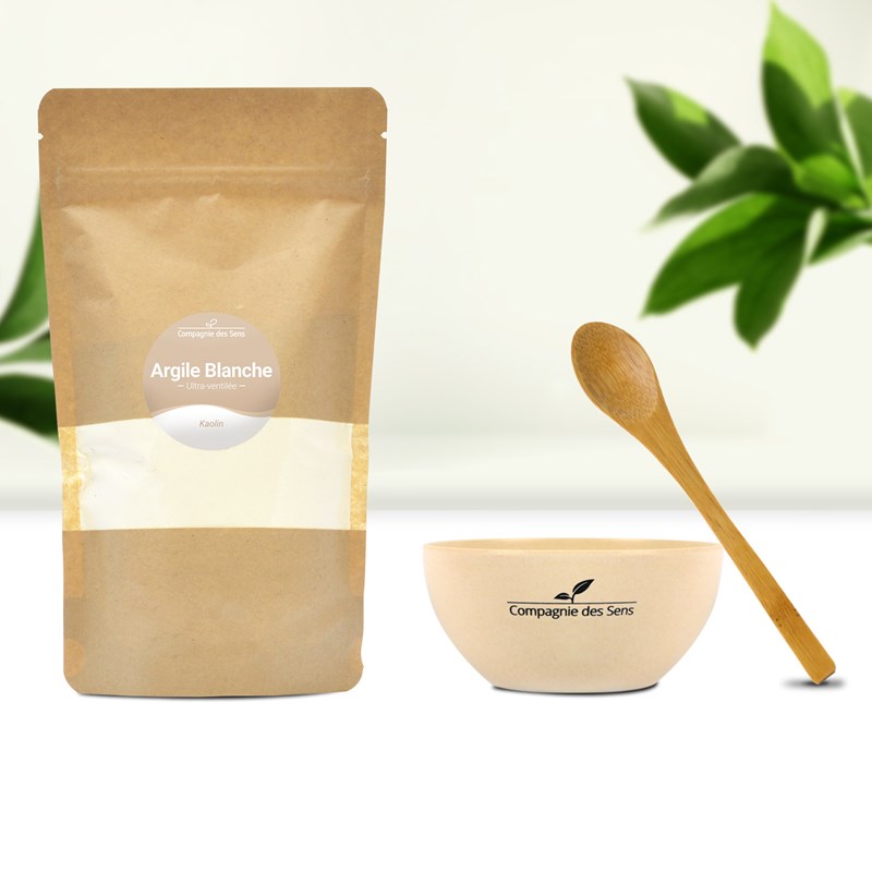 Assortiment masque peau sèche - argile blanche