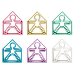 Personnages et maisons à empiler en sili