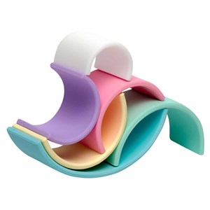 Jouet à empiler petit arc-en-ciel en sil