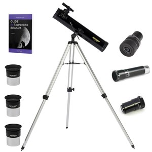 Pack télescope omegon 76/700 az1