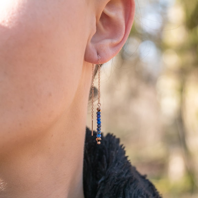 Boucles d'oreilles lumia lapis-lazuli