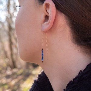 Boucles d'oreilles lumia lapis-lazuli