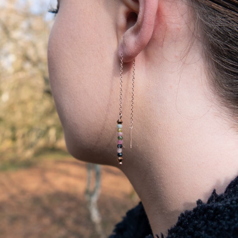 Boucles d'oreilles lumia tourmaline