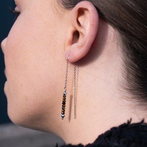 Boucles d'oreilles lumia oeil de tigre