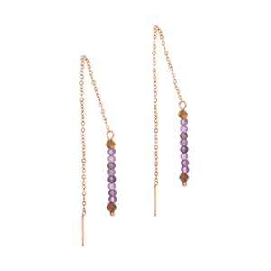Boucles d'oreilles lumia améthyste