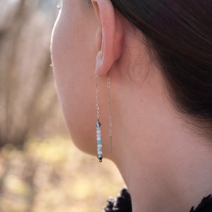 Boucles d'oreilles lumia amazonite