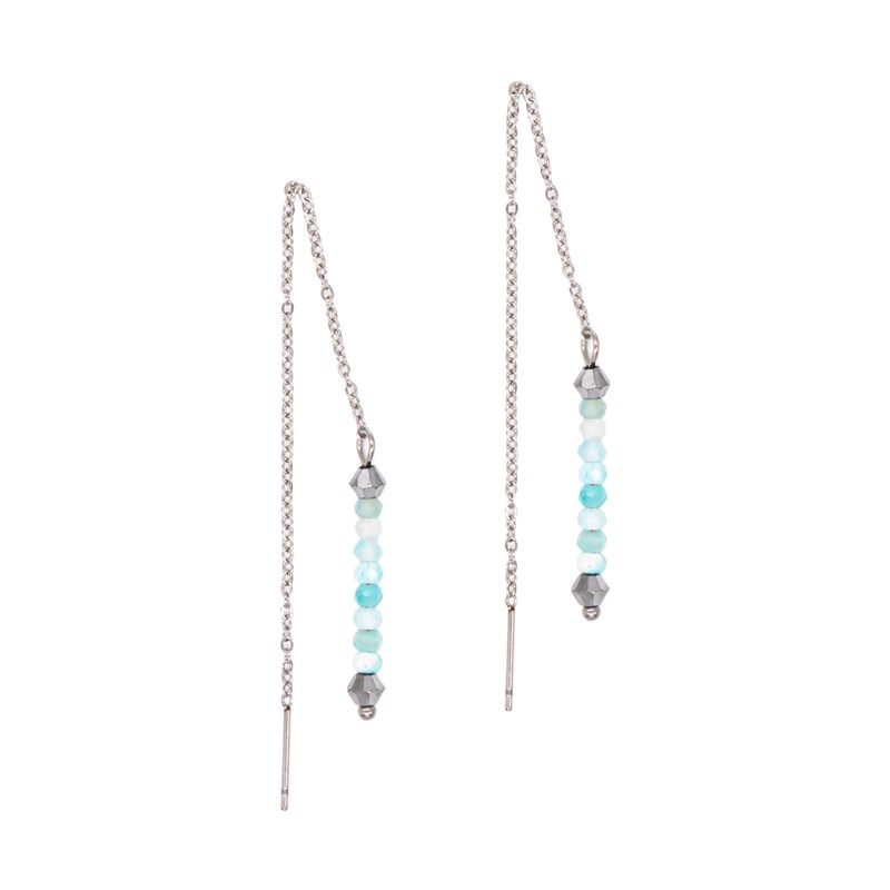 sloya - Boucles d'oreilles lumia amazonite