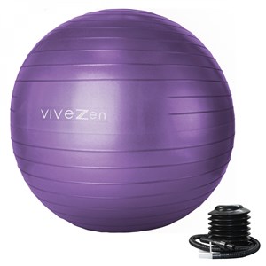 Ballon de yoga - diam 75 cm - violet