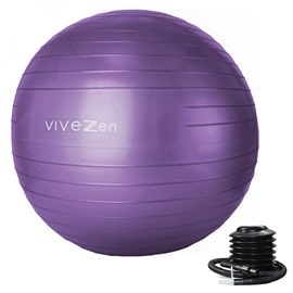 Ballon de yoga - 55 cm - violet