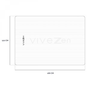 Tapis de yoga 186 x 120 cm