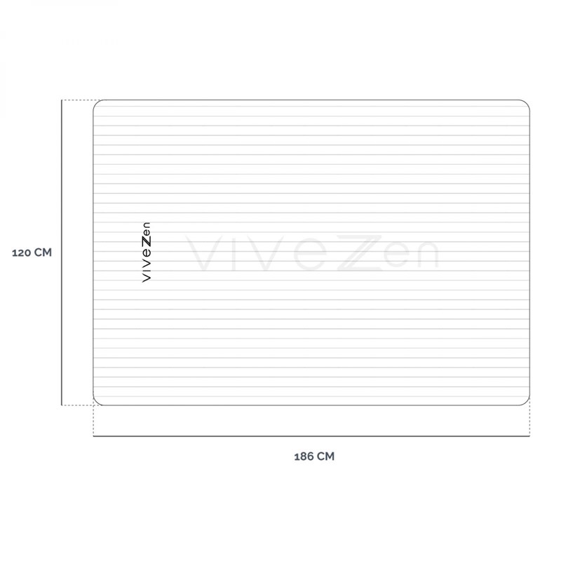 Tapis de yoga 186 x 120 cm (Vivezen) - Image 1