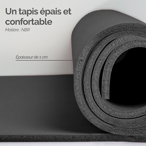 Tapis de yoga 186 x 120 cm