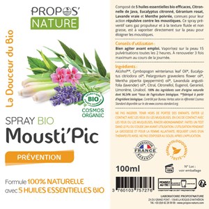 Spray mousti'pic bio