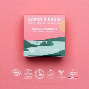 Roseraie enchantée - savon à froid bio