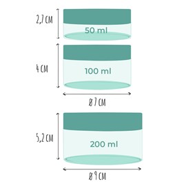 Pot luberon en plastique - 50 ml