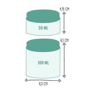 Pot olympe en verre - 50ml