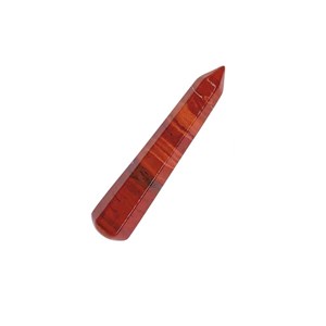 Bâton de massage facetté en jaspe rouge