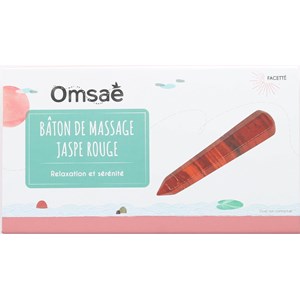 Bâton de massage facetté en jaspe rouge