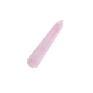 Bâton de massage facetté en quartz rose