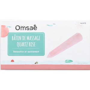 Bâton de massage facetté en quartz rose