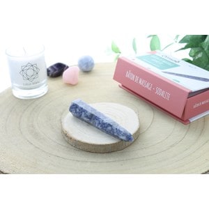 Bâton de massage facetté en sodalite