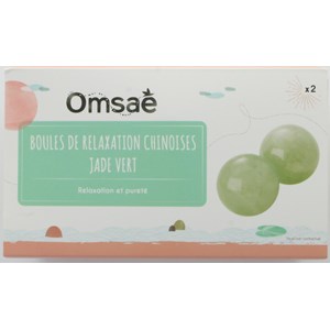 Boules relaxation chinoises jade vert