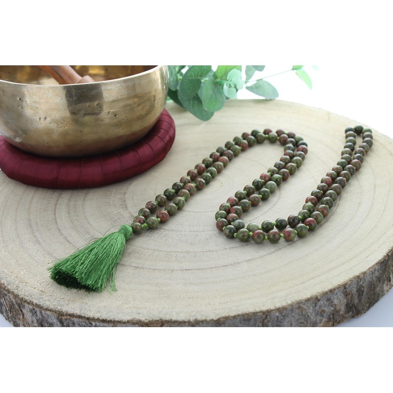 Omsaé - Mala en unakite 108 perles
