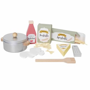 Jouet en bois - dinette - pâtes