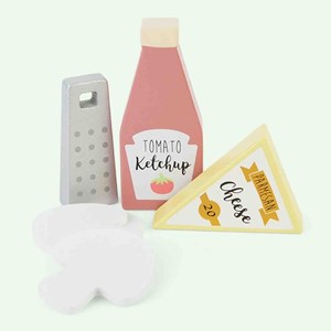 Jouet en bois dinette pâtes