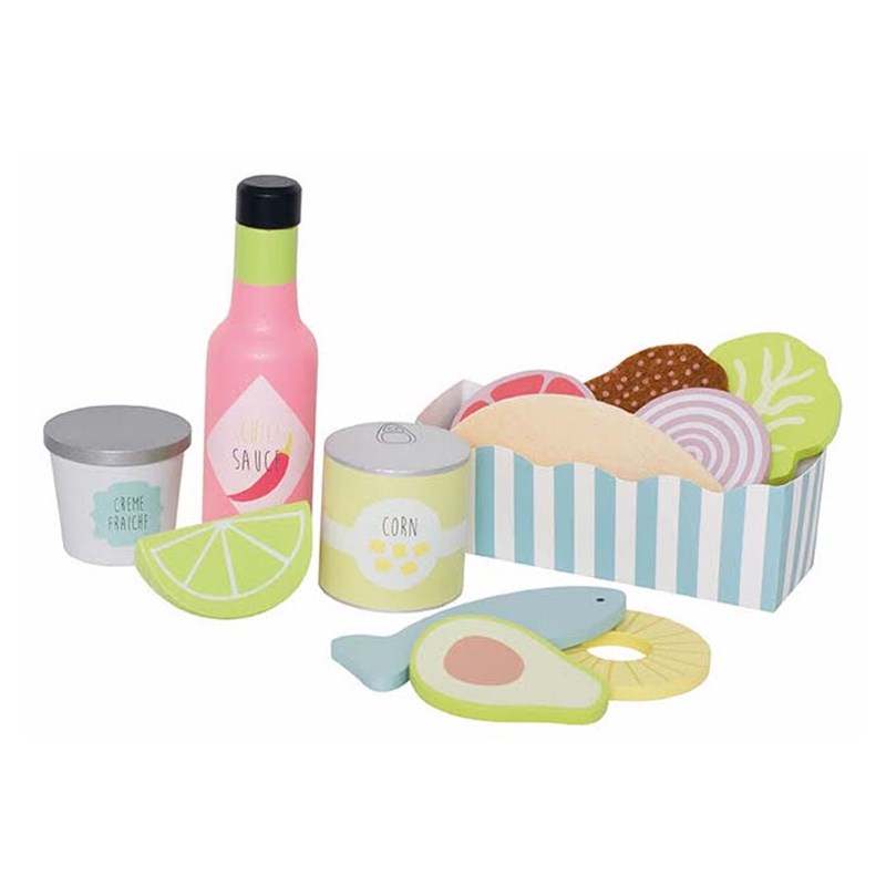 Dinette jouet en bois set tacos