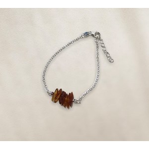 Bracelet 7 chips ambre