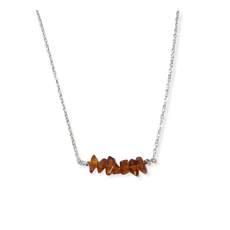 Cocoonme - Collier 7 chips ambre