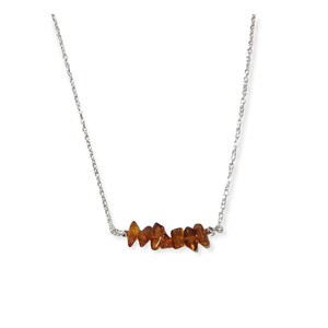 Collier 7 chips ambre