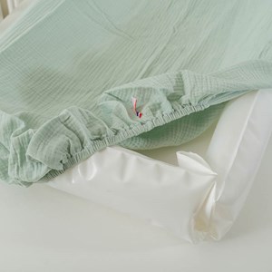 Housse de matelas à langer bio vert