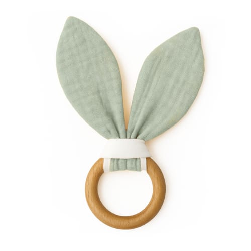Papate - Anneau de dentition en coton bio vert